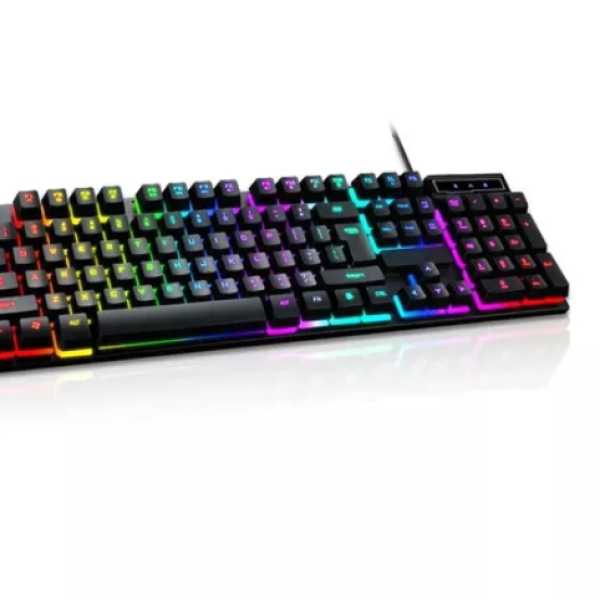 Teclado Gamer Semi Mecânico Led Rgb Abnt2 Usb Pc Ps4 Xbox