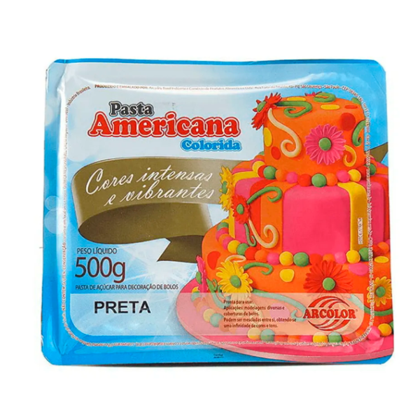 Pasta Americana Preta - Arcolor 500G